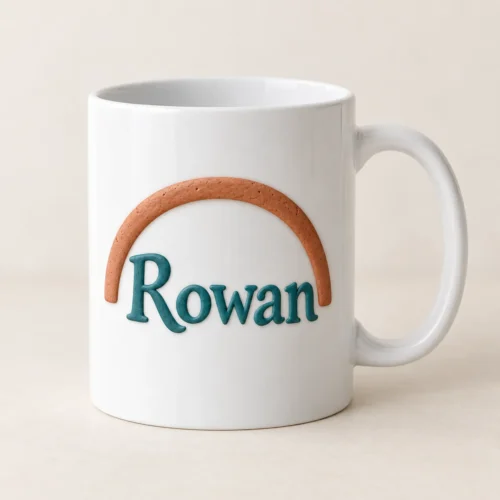 Name Arch Ceramic Mug — main design mockup