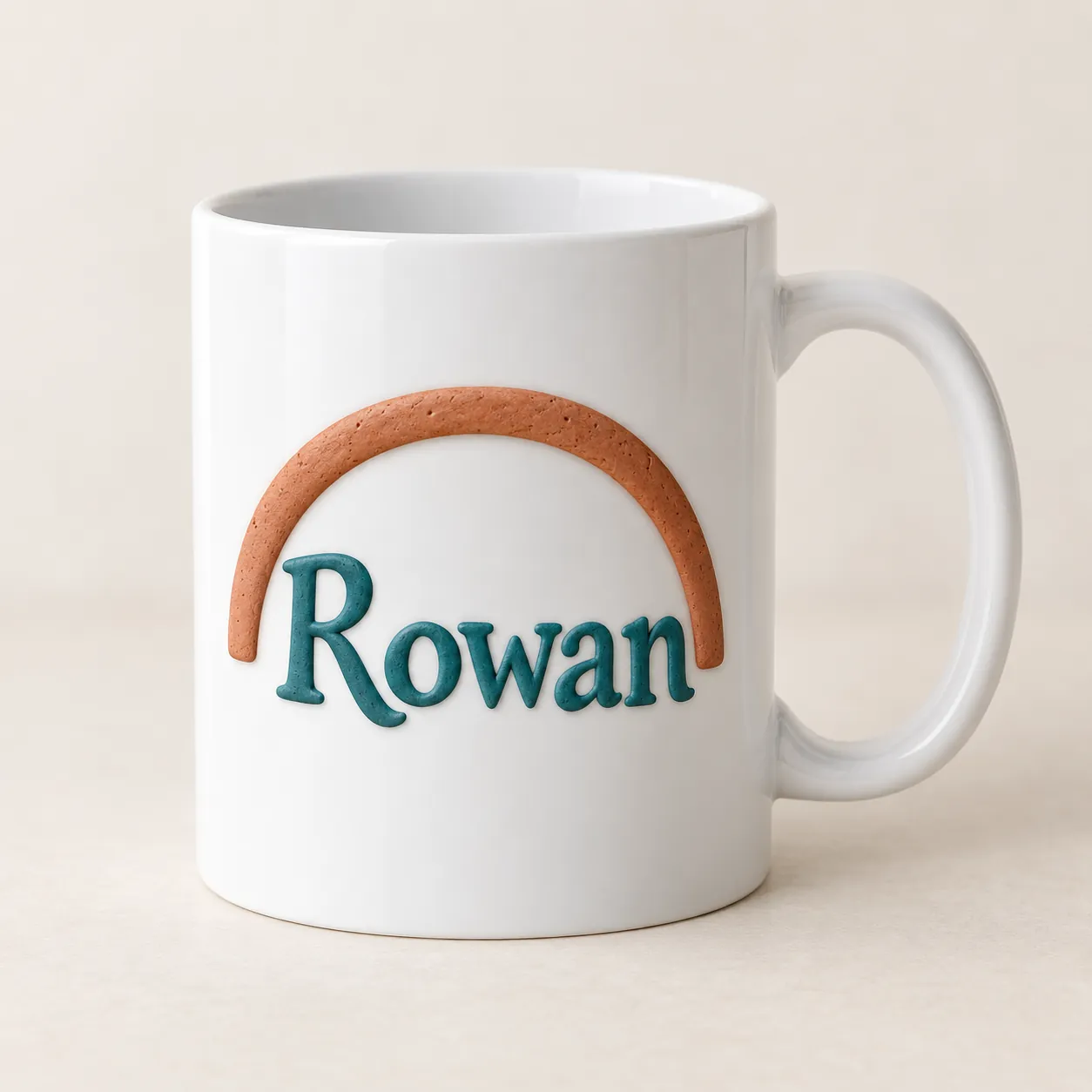 Name Arch Ceramic Mug — main design mockup