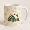 Winter Cabin Ceramic Mug — main design mockup