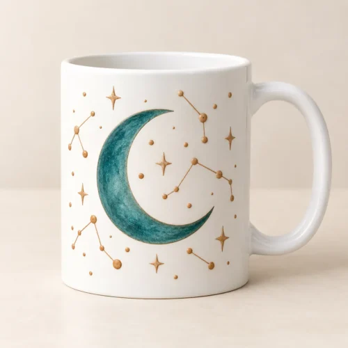 Stargazer Ceramic Mug — main design mockup