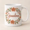 Grandma Petals Ceramic Mug — main design mockup