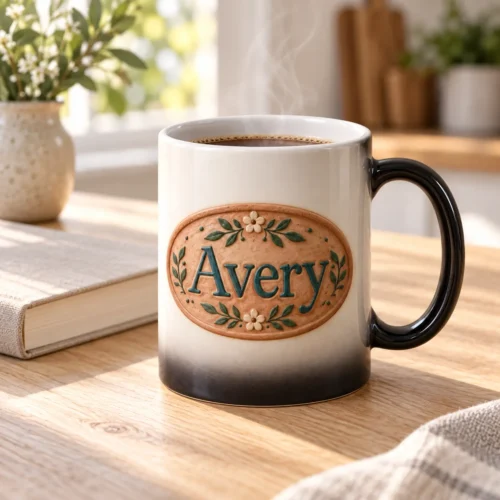 Name Reveal Color-Changing Mug — lifestyle design mockup