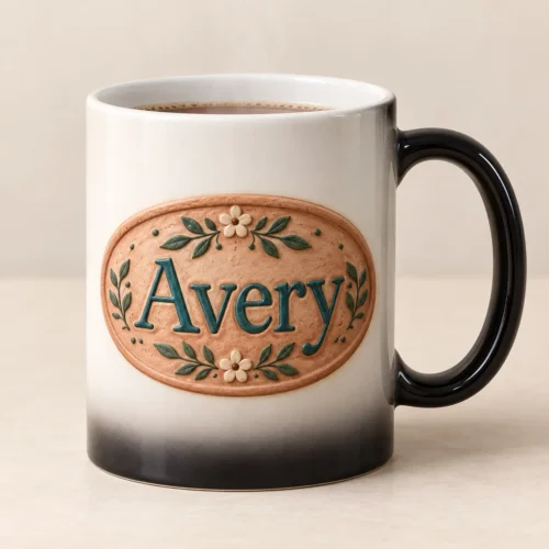 Name Reveal Color-Changing Mug — main design mockup