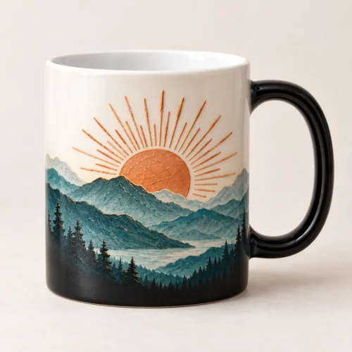 Sunrise Reveal Color-Changing Mug — main design mockup