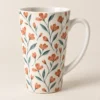 Petal Latte Latte Mug — main design mockup