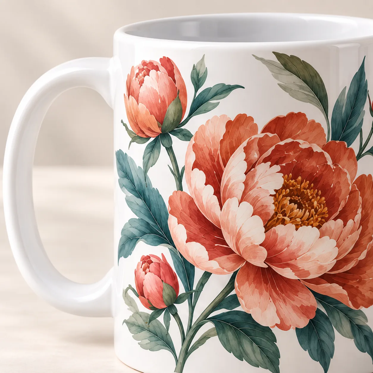 Garden Pair Two-Mug Gift Set — detail design mockup