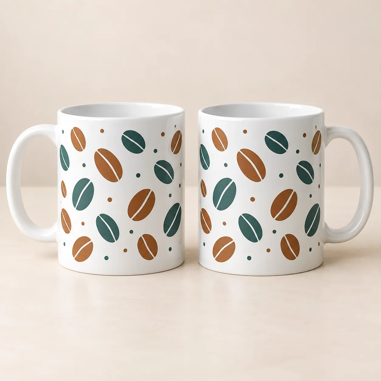Coffee Companions Two-Mug Gift Set — main design mockup
